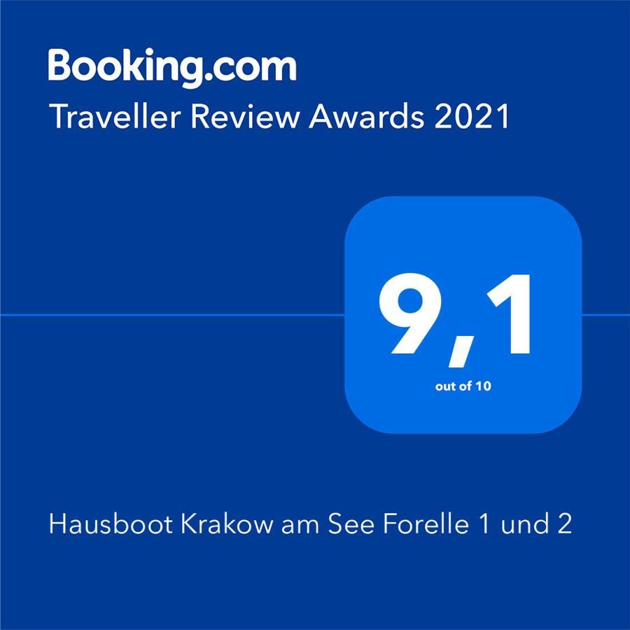 Hausboot Krakow am See Forelle 1 und 2 Exterior foto